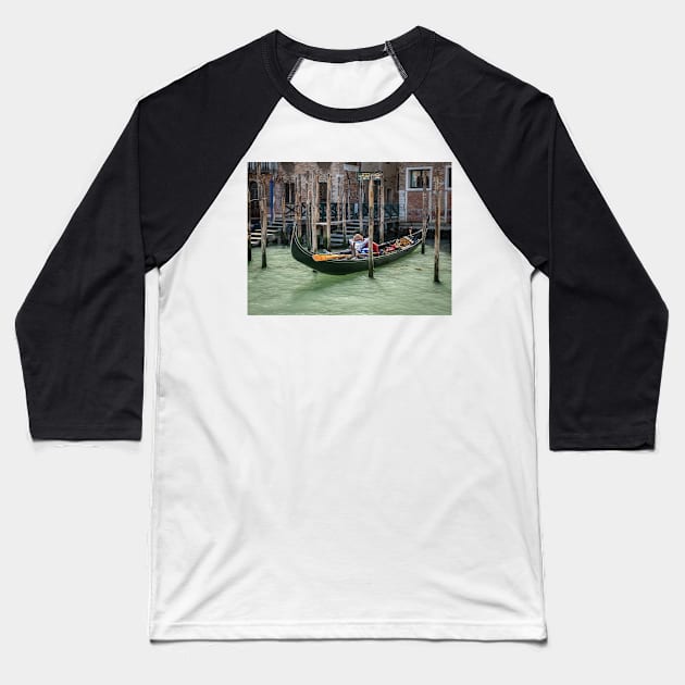 Relaxing In Venice Baseball T-Shirt by jonrendle